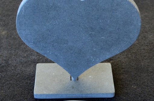 Nr R-269 Schieferherz stellbar ( Grösse nach Wunsch )